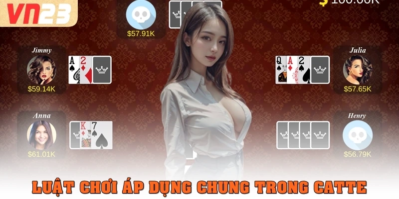 Luật chơi áp dụng chung trong Catte